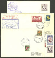 NEW ZEALAND ANTARCTICA: 5 Covers Of The Years 1964 To 1972, There Are Attractive Marks And Postages, One With Signatures - Cartas & Documentos