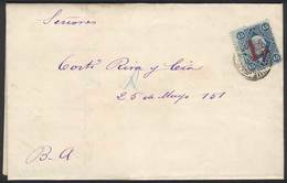 ARGENTINA: Printed Commercial Letter Used In Buenos Aires 1/AU/1884, Franked By GJ.69 (1c. On 15c. Groundwork Of Horiz L - Storia Postale