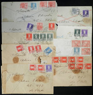 ARGENTINA: 9 Covers (with The Original Letters) Mailed Between 1929 And 1931 From 25 De Mayo To La Plata (one Cover Was  - Lettres & Documents