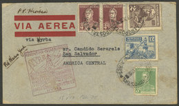 ARGENTINA: 19/FE/1930 Buenos Aires - EL SALVADOR, Cover Carried On NYRBA First Flight To New York, With Arrival Backstam - Lettres & Documents