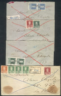 ARGENTINA: 4 Covers (with The Original Letters) Sent In 1931 From 25 De Mayo To La Plata By EXPRESS MAIL, With 40c. Post - Covers & Documents