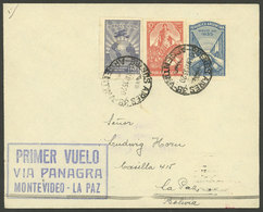 ARGENTINA: 31/MAY/1935 Buenos Aires - La Paz, Cover Carried On PANAGRA Inaugural Flight Montevideo - La Paz (Bolivia), V - Storia Postale