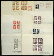 ARGENTINA: Intl. Plenipotentiary Conference Of TELECOMMUNICATIONS: 6 Sheets With Varied Frankings And Special Postmarks  - Lettres & Documents
