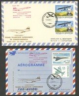 ARGENTINA: 13/SE/1971 Buenos Aires - Tolouse, First Supersonic Flight By CONCORDE 001, Cover + Aerogram, Excellent Quali - Storia Postale