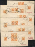 AUSTRALIA: 6 Covers Of 22 And 23/NO/1956 With Special Postmarks Of The Melbourne Olympic Games: TRACK AND FIELD - Covers & Documents