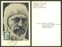 AUSTRALIA: Maximum Card With Mawson Stamp Of The Australian Antarctic Territory, Sent To Argentina On 18/OC/1961, Very N - Briefe U. Dokumente