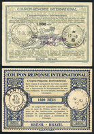 BRAZIL: IRC Of 1,400Rs. (year 1935, Different Models), VF Quality, Rare! - Lettres & Documents