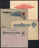 BRAZIL: RHM.CB-53e + 71 + 85 + 96, Mint Lettercards, Fine To Excellent Quality, Catalog Value 445Rs. - Ganzsachen