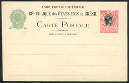 BRAZIL: RHM.BP-57B, Postal Card Without Accent Over The "E" Of RÉSERVÉ, Unused, VF Quality, RHM Catalog Value 450Rs." - Interi Postali