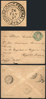 BRAZIL: 100Rs. Stationery Envelope Sent From Pernambuco To A Congressman In The National Congress In Rio On 17/FE/1891,  - Vorphilatelie