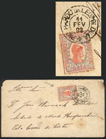 BRAZIL: Cover Sent From RIO PARDO DA LEOPOLDINA To Mar De Espanha On 11/FE/1893, Backstamped "C. AMBULANTE - PORTO NOVO  - Vorphilatelie