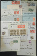 BRAZIL: 15 Covers Posted Approx. Between 1914 / 1917, With Handsome And Interesting Postages, Low Start! - Voorfilatelie