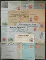 BRAZIL: Circa 1915 To 1925: 15 Used Covers With Nice Commercial Cachets (some With Advertising On Back), Very Thematic ( - Voorfilatelie