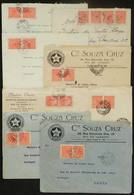 BRAZIL: 8 Covers Used Between 1920 And 1921, With Interesting Postmarks Of RIO DE JANEIRO, Very Nice Group For The Speci - Préphilatélie