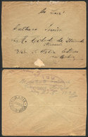 BRAZIL: MILITARY FREE FRANK: Cover Sent Stampless To Ituassú (via S. Felix, Bahia) By A Soldier, With Violet "SERVIÇO DE - Vorphilatelie