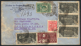 BRAZIL: Express Cover Sent From Ceara To Porto Alegre On 19/NO/1932 With Attractive Postage Of 3,200Rs. - Prefilatelia
