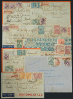 BRAZIL: 8 Covers Flown In 1933/4, Nice Postages! - Lettres & Documents