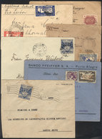 BRAZIL: 6 Covers Posted Between 1934 And 1936, All Bearing Nice Postages With Commemorative Stamps, Good Opportunity! - Voorfilatelie