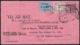 BRAZIL: Airmail Cover Franked With 50c. And Sent From San Francisco To Rio De Janeiro On 31/DE/1934 To A Passenger Onboa - Prephilately