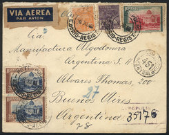 BRAZIL: Registered Cover With Good Postage For 3,200Rs. Sent From Petropolis To Argentina On 6/NO/1937, VF! - Prephilately