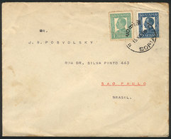 BULGARIA: Cover Sent From Sofia To Brazil On 15/DE/1936, Unusual Destination! - Storia Postale