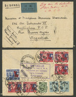 CHINA: 30/MAY/1946 TONGSHAN- Argentina, Airmail Cover With Large Postage On Back, Very Fine Quality, Rare! - Yunnan 1927-34