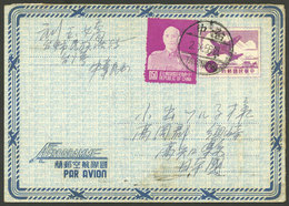 CHINA - TAIWAN: Uprated Aerogram Sent To Japan On 2/OC/1956, With Marks Of Taipei And Osaka On Back, VF Quality! - 1888 Chinesische Provinz