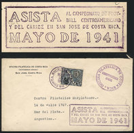 COSTA RICA: TOPIC FOOTBALL: Official Cover Sent To Argentina On 15/MAR/1941, With Special Mark: 'Attend The Central Amer - Costa Rica