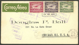 ECUADOR: 18/MAY/1929 Guayaquil - Cristobal (Canal Zone) - Chicago (USA), First Flight, Cover Of VF Quality! - Equateur