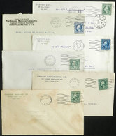 UNITED STATES: 6 Covers Sent To Brazil Between 1914 And 1917, One With Interesting Transit Cancel Of PARIS! - Briefe U. Dokumente