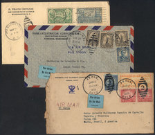 UNITED STATES: 3 Covers Sent To Brazil In 1935 And 1937, Nice Postages! - Storia Postale