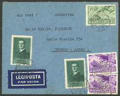 HUNGARY: 28/SE/1938 Budapest - Argentina, Airmail Cover With Nice Postage, VF Quality! - Lettres & Documents