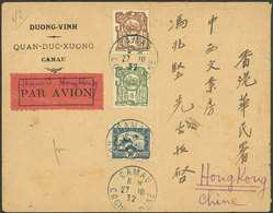 INDOCHINA: 27/OC/1932 Camau - Hong Kong, Cover Flown On First Flight Saigon - Hong Kong By Air Orient, With Transit Back - Otros - Asia