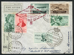 ITALY: 9/NO/1934 Roma - Massaua: First Airmail By Ala-Littoria, Cover With Special Handstamp And Arrival Mark, Excellent - ...-1850 Préphilatélie