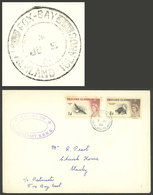 FALKLAND ISLANDS (MALVINAS): 3/JUN/1968 Port Stanley - Fox Bay, Airmail Cover Carried On Flight Of Hovercraft S.R.N.6, A - Islas Malvinas