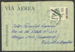 FALKLAND ISLANDS (MALVINAS): FALKLANDS WAR: 11P. Aerogram Sent On 10/MAY/1982 By An Argentine Soldier On The Islands To  - Falklandinseln