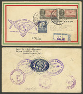 MEXICO: 1/JUN/1930 Mexico - Washington, Registered Cover Carried On FIRST FLIGHT, Arrival Backstamps, VF Quality! - Mexiko
