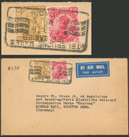 PAKISTAN: 9/FE/1936 LAHORE- Germany, Airmail Cover With 7½a. Postage (British India Stamps) With Attractive Thematic Can - Pakistán