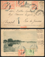 PARAGUAY: Postcard With View Of The Port Of San Bernardino, Sent To Rio De Janeiro On 16/JA/1905 Franked With 11c., With - Paraguay