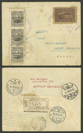 PARAGUAY: 13/SE/1933 Asunción - Meilen (Switzerland), Registered Airmail Cover With Transit Marks On Back Of Marseille,  - Paraguay