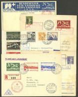 SWITZERLAND: 5 First Flight Or Special Flight Covers Flown Between 1926 And 1947, Very Nice! - Brieven En Documenten