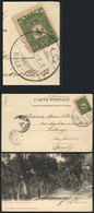 TURKEY: Postcard Franked With 10pa. And Sent From Constantinople To Brazil On 12/OC/1906, Fine Quality (with Some Minor  - Brieven En Documenten