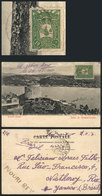 TURKEY: Postcard Franked With 10pa. And Sent From Constantinople To Brazil On 26/DE/1906, Fine Quality (with Some Minor  - Brieven En Documenten