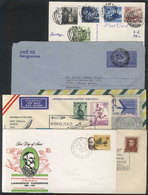 WORLDWIDE: FIRST FLIGHTS, Flown Covers And Cards And With Postmarks Related To AIRMAIL: Approximately 70 Covers Or Cards - Altri & Non Classificati