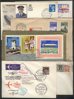 WORLDWIDE: ZEPPELIN: Over 50 Covers And Cards Of Varied Countries, All With Stamps And/or Postmarks Related To Topic Zep - Andere & Zonder Classificatie