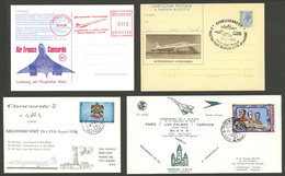 WORLDWIDE: CONCORDE: 39 Covers, Cards, Postal Stationeries, Etc. Of Varied Countries, All Related To This Topic, Very Fi - Andere & Zonder Classificatie