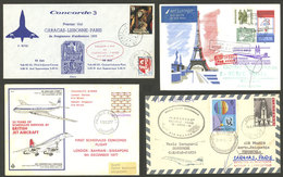 WORLDWIDE: CONCORDE: 39 Covers, Cards, Postal Stationeries, Etc. Of Varied Countries, All Related To This Topic, Very Fi - Autres & Non Classés