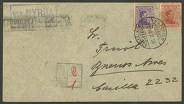 URUGUAY: 18/FE/1930 Montevideo - Buenos Aires, NYRBA Inaugural Flight With Final Destination Brazil, Cover Of VF Quality - Uruguay