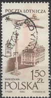 POLAND 1957 Air. Ilyushin Il-14P Over Steel Works - 1z.50 - Brown And Salmon FU - Used Stamps
