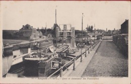 Arques Quai Et Ascenseur Des Fontinettes Barge Peniche Binnenschip Binnenscheepvaart Sluis Lock Ecluse - Arques